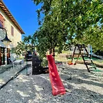 Detached With Games Room, Pool, And Panoramic Views In San Damiano Villa Petroro